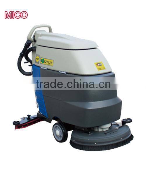 Hand push type hand floor scrubber machine