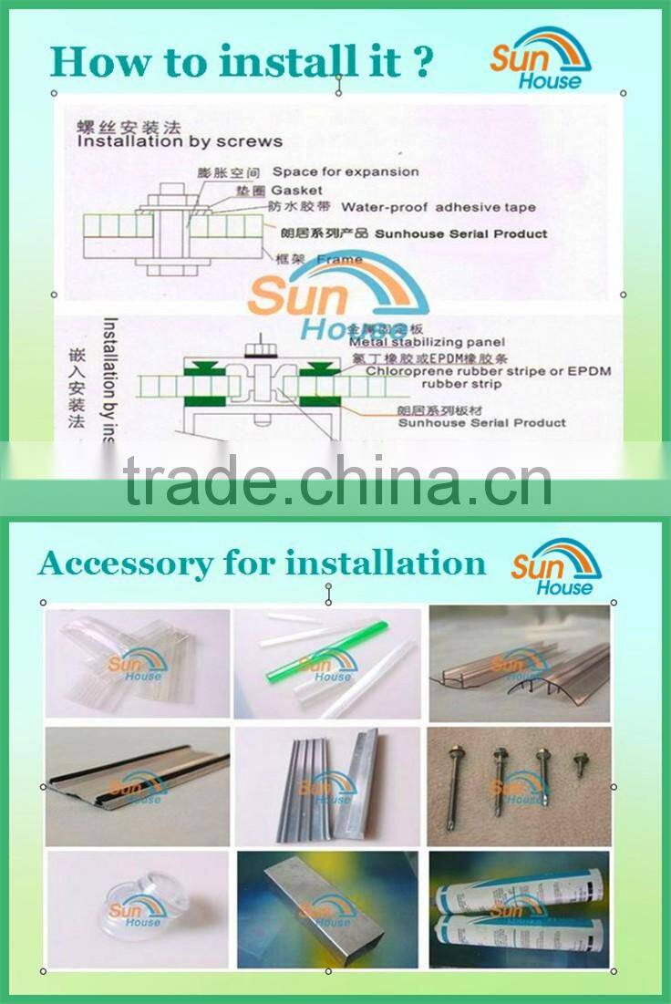 1.5mm polycarbonate sheet many colors having stocks