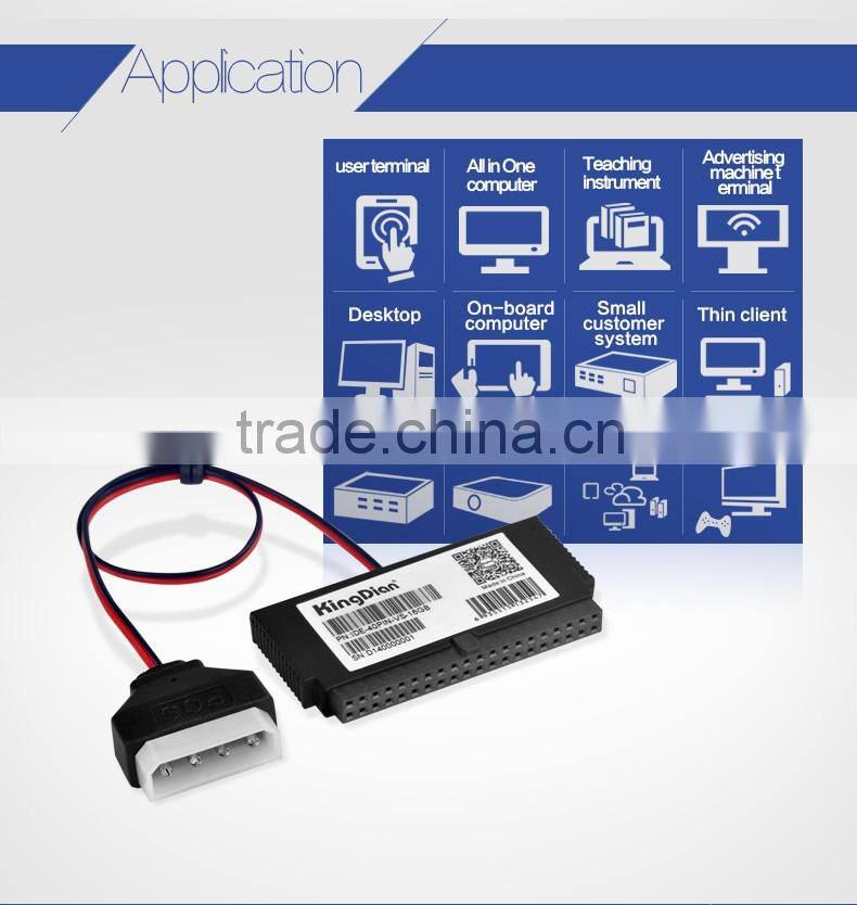 KingDian ssd drives IDE 40PIN Vertical DOM 4GB 8GB 16GB 32GB 64GB Vertical Disk on Module External Hard Drive (IDE-40PIN-VS-DOM)