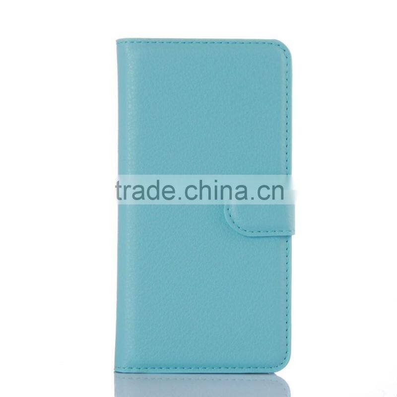 Hot Selling Ultra Thin Lichee PU Leather Case Wallet Folio Flip Cover for Samsung GALAXY A3 A310