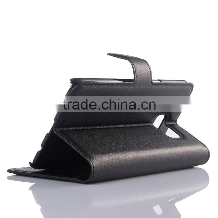 HOT SELLING Luxury Case for Samsung GALAXY S6 edge Plus PU Lichee Leather Flip Cover with Wallet