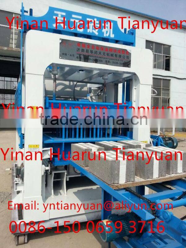 Automatic thermal insulation multiple concrete block making machine