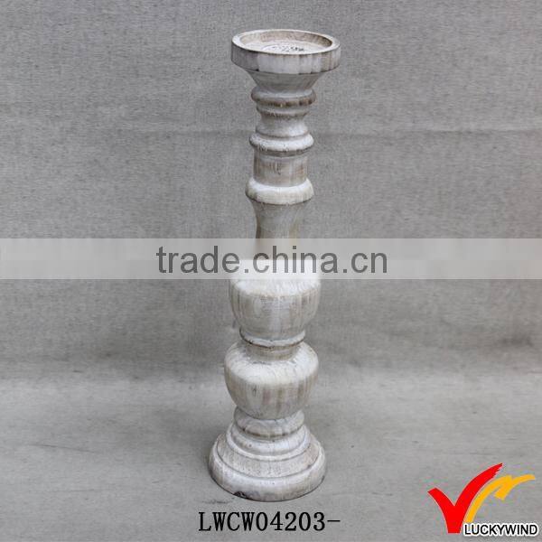 wood craft decorative candle holder for home