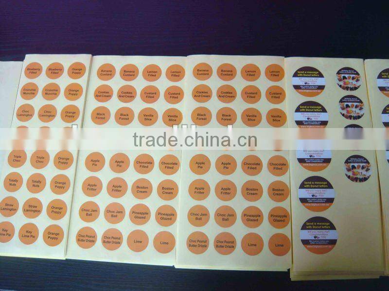 shanghai printing round sticker label