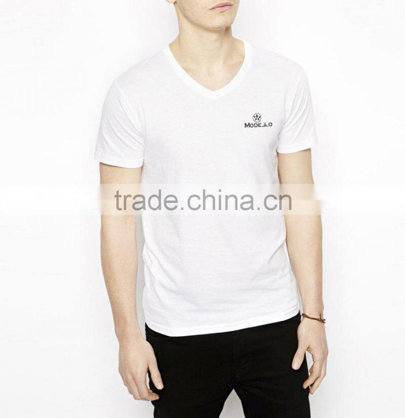 High Quality Men's V-Neck Cotton T-shirt