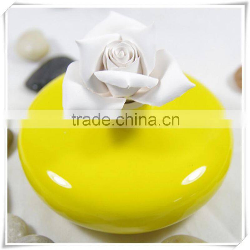 Home ceramic diffuser fragrance, decorative round bottle room diffuser