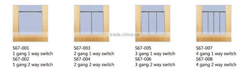 Electrical socket outlet touch delay switch for home