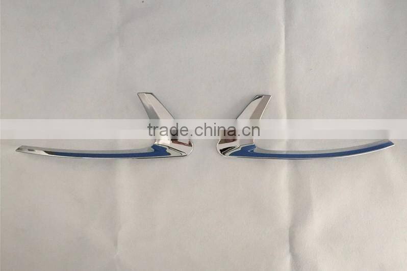 Rear Fog Light Lamp Cover ABS Chrome 2 Pcs For KADJAR Car Accessories 2016