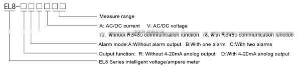 Digital Ampere Meter with RS485 and Alarm Relay Output