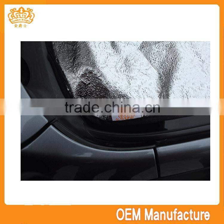 Sunshade fabric aluminum film pp cotton printing car sunshade,foldable car sunshade