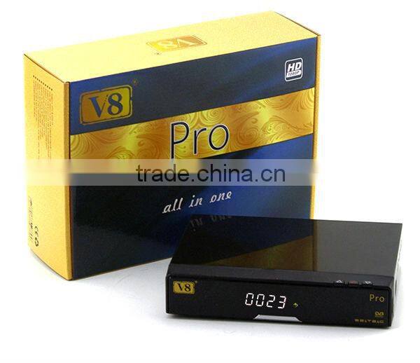 2015download free mobile games V8 Pro HD free to air DVB-S2+T2+Cable satellite TV receiver Support IPTV CCCAM for SKY UK