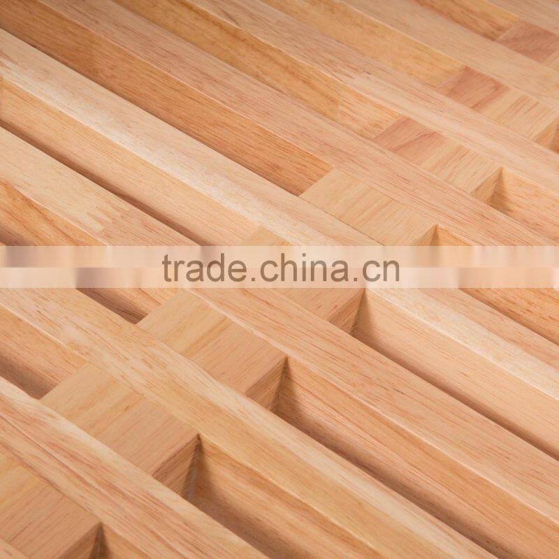 Walnut Finish 48-inch mid century modern living room Slat Bench