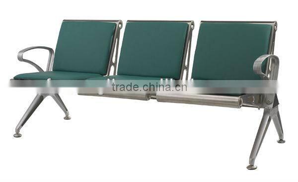 3-seater metal link chair