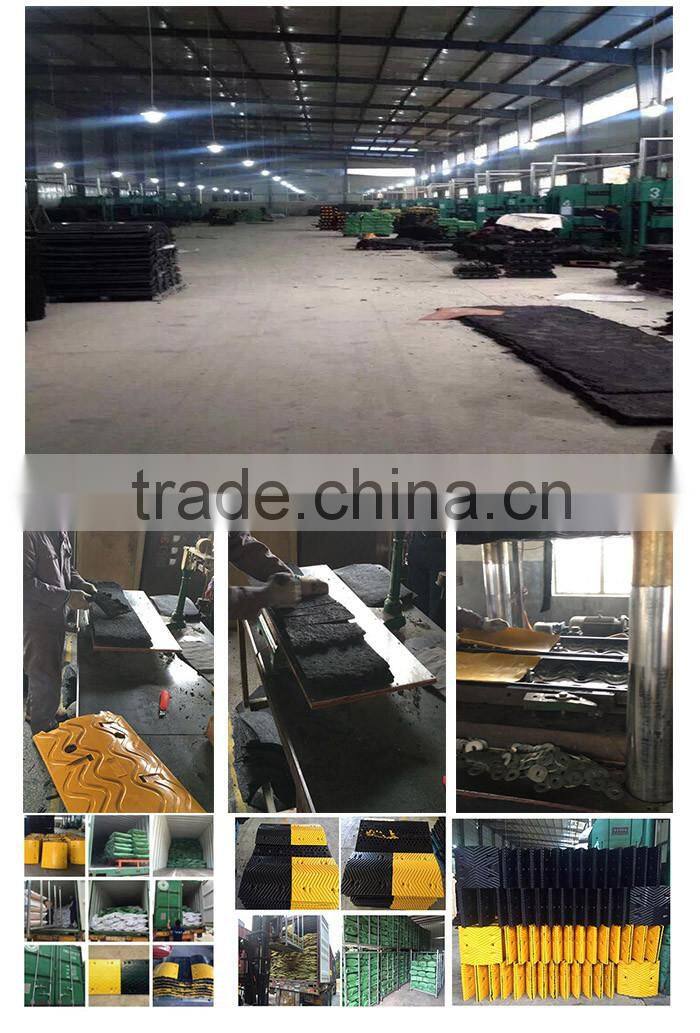 hot sell Yellow Reflective Road Speed Rubber Hump