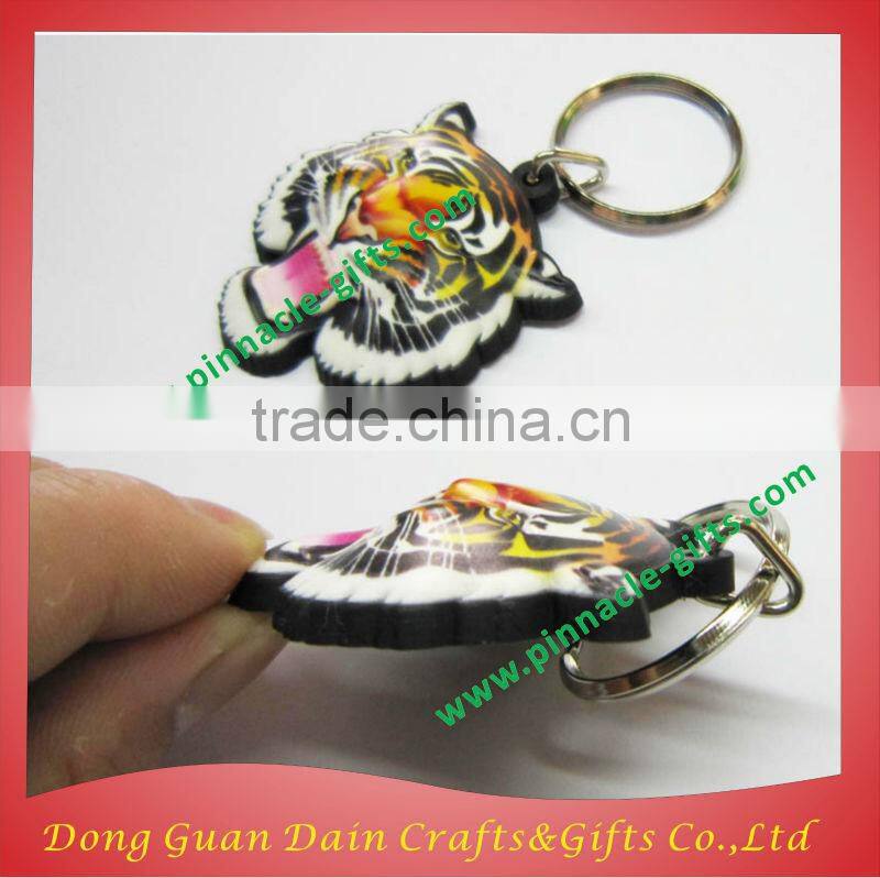 Custom plated 3D high quality pvc key chain