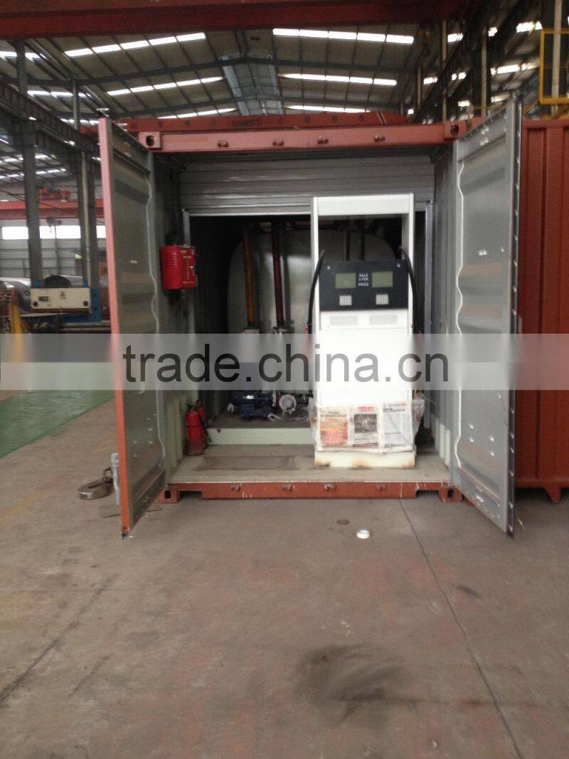 high quality 20feet and 40feet mobile containerized fuel station for sale