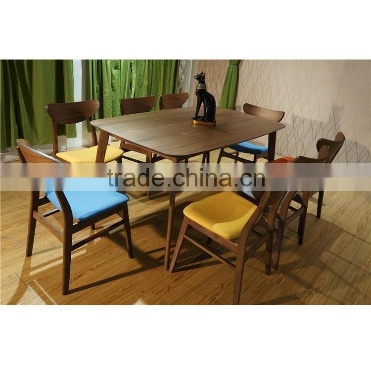 Wholesale Style Rubber Wood Dining Room Bar Chair Set