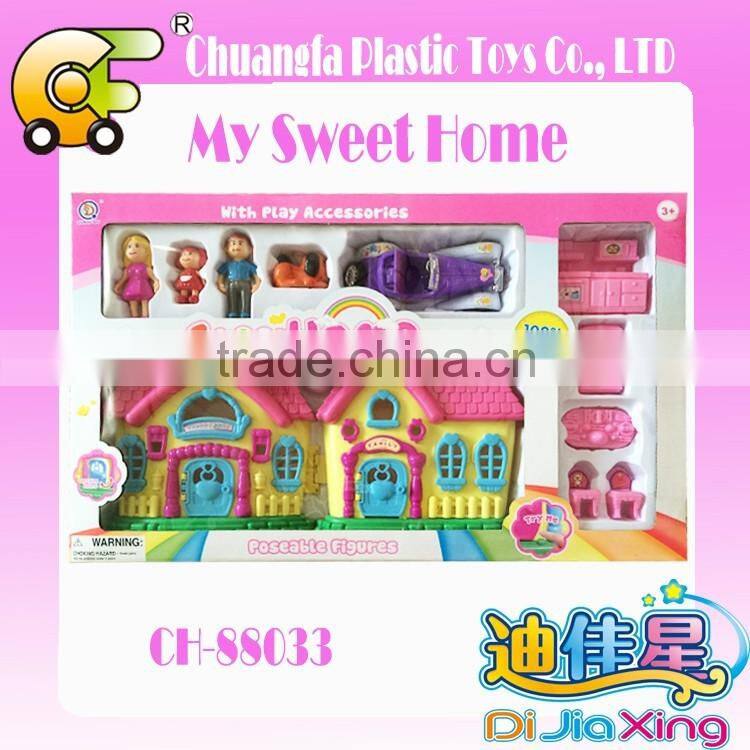 Diy toy house Villa House Toys Doll House Toys Villa