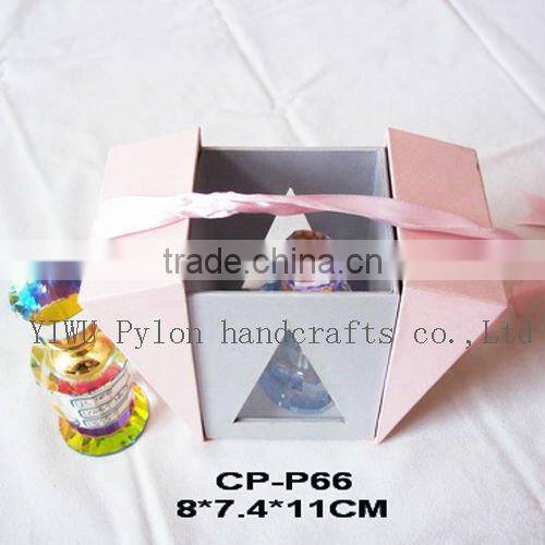Double open with satin paper perfume box,high quality perfume