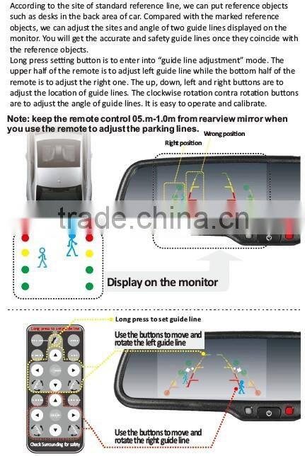 Anti-glare car rearview mirror with digital compass tempreture for most cars
