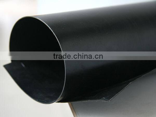 two layer black pond liner waterproof plastic sheet with no-woven fabric HDPE geomembrane