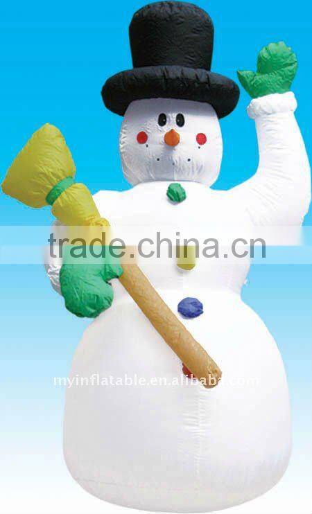 Inflatable snowman