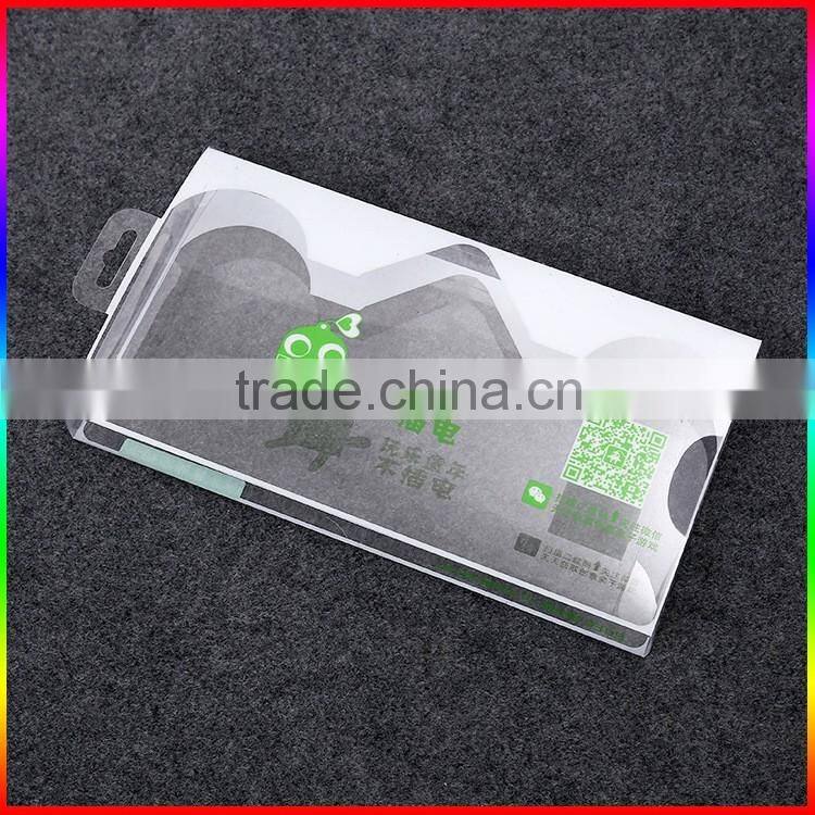 custom red PVC packaging box with white printing