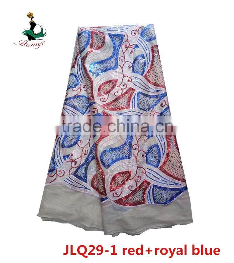 Haniye JLQ29-1/2016 Best Price Embroidery French lace / Hot Selling african Water Soluble Tulle Lace Fabric