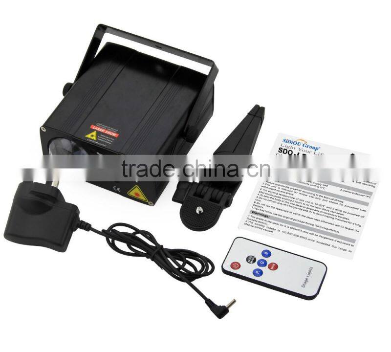 Sidiou Group 108 Sound Activated Mini Laser Lighting, Green and Red, Black Model