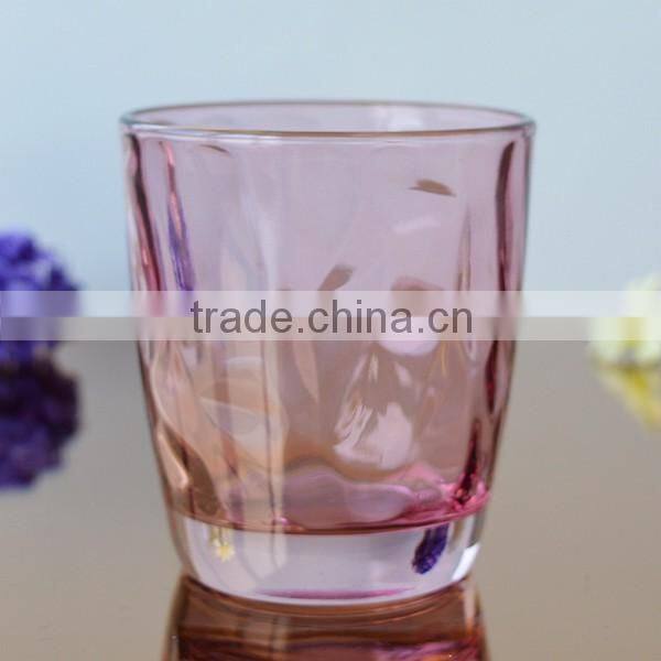 Colored drinking glass tumbler whiskey cup different styles