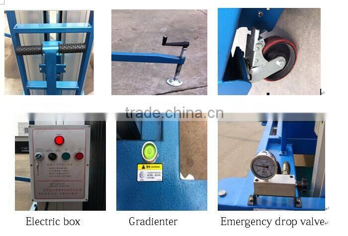 Mobile hydraulic 8m elevated work platform lifts