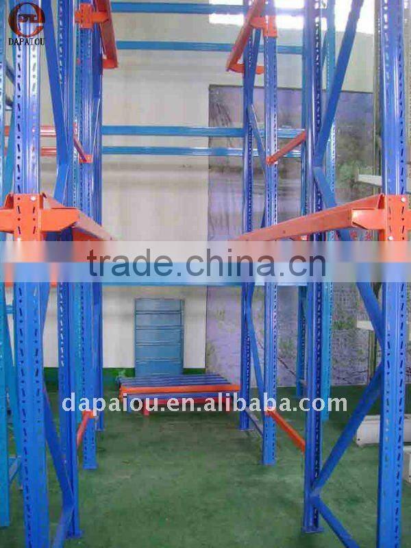 Drive-in pallet racking for warehouse storage