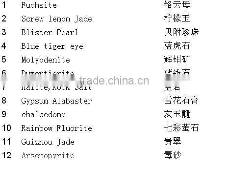 15 kinds of mineral specimens stone Packed Set