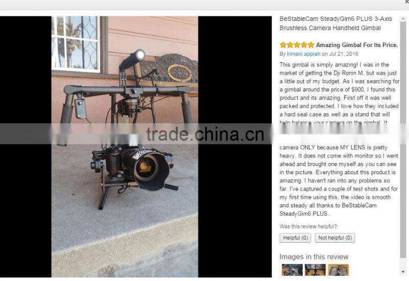 On Sales Horizon H6 DSLR Camera Gimbal Stabilizer