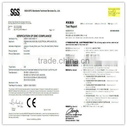 2013 wonderful GL-1121 with two bottles humidifier machine