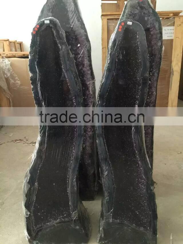 Nature fantastic dark color amethyst geode