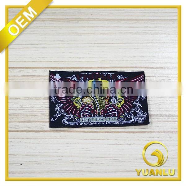 High density side woven label design weaving