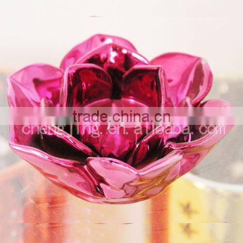 Ceramic Handmade Pink Flower Candle Holder Wedding Favors