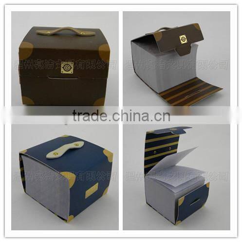 Writing paper PET sticky memo pad with holder