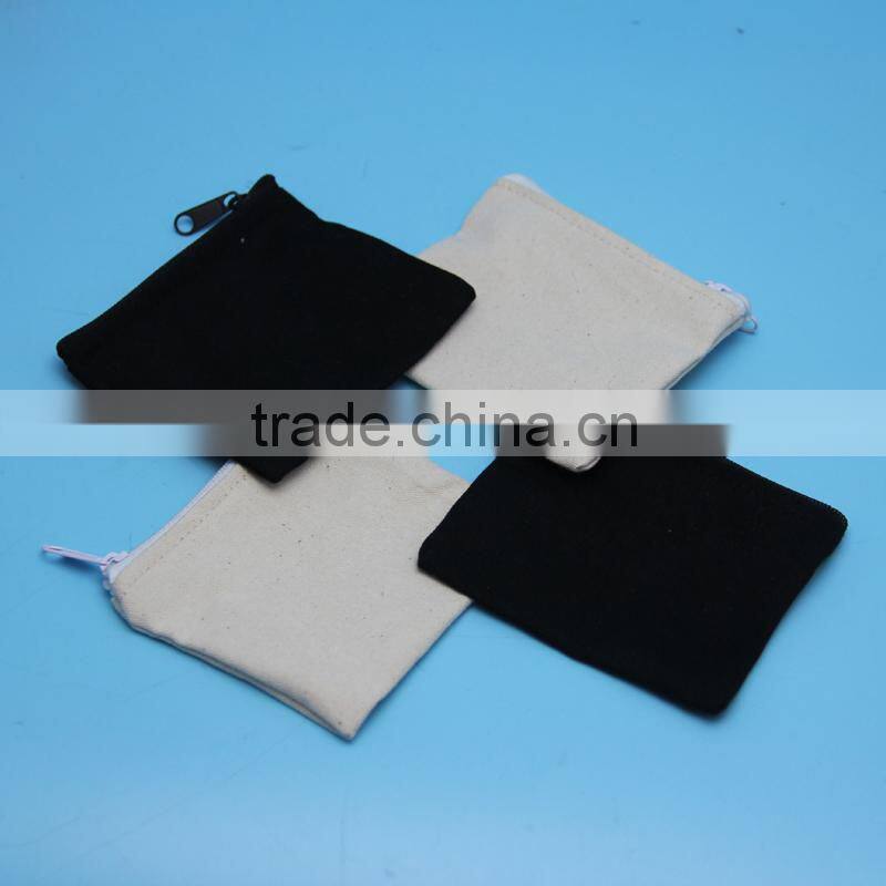 Small Decorated Canvas Zipper Bag