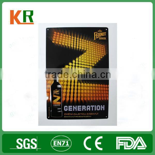 Customized Vintage Metal craft road traffic tin sign