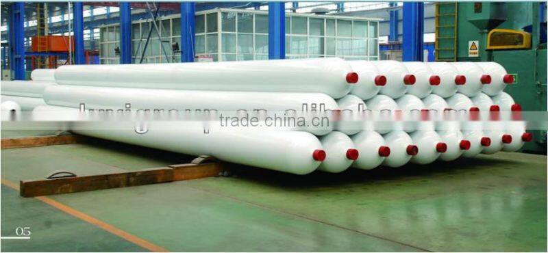 BV&TPED CERTIFICATED Jumbo seamless steel CNG cylinder with different volumes