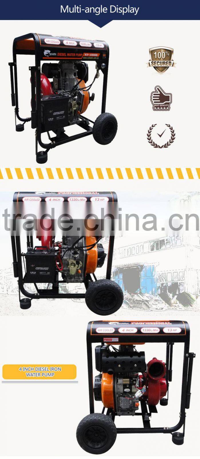 4 inch portable cast Iron Water Pump