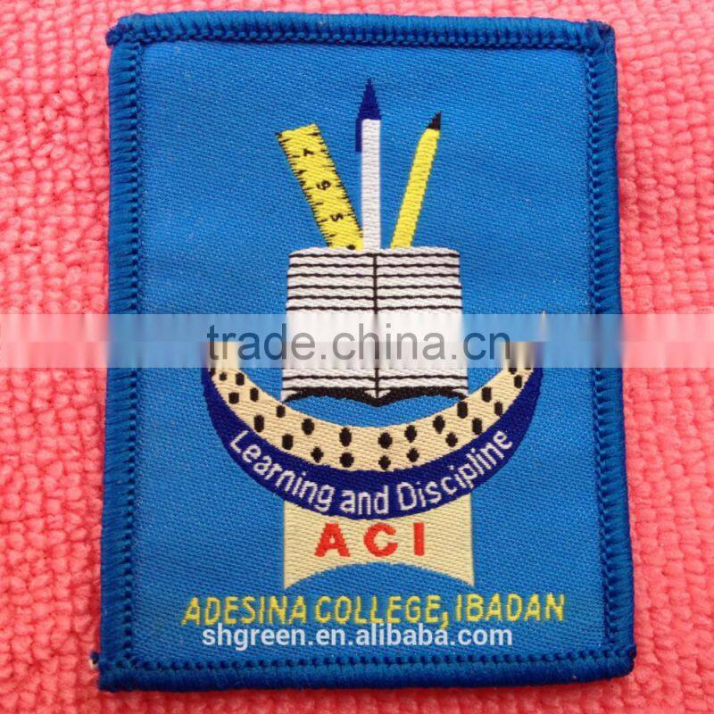 cloth badge,damask woven badge for jersey