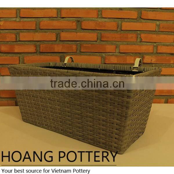 Handmade Wicker Planters Garden