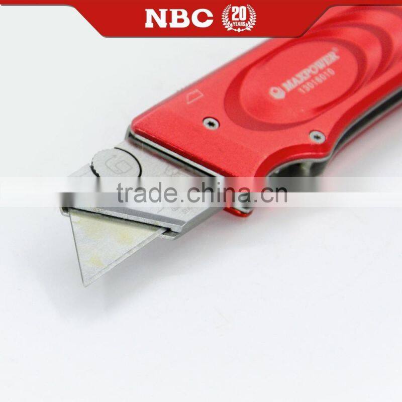 Wholesale Utility Knife with Aluminum Handle OEM Free Sample Cutter