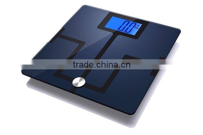 Large Scale with 4.3" Blue Screen Bluetooth 4.0 Body Analysis Function
