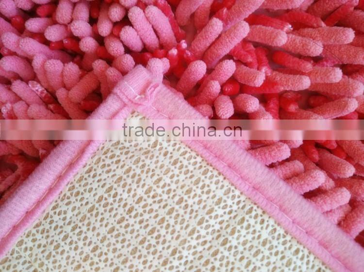 custom fanny fluffy chenille bath mat
