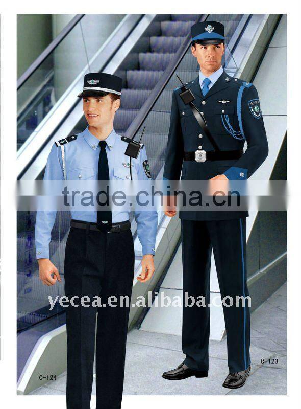 HOT tailored 100%cotton security uniform (OEM)