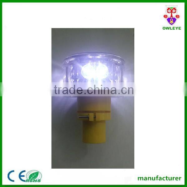 solar construction warning light,solar rechargeable led flashing beacon